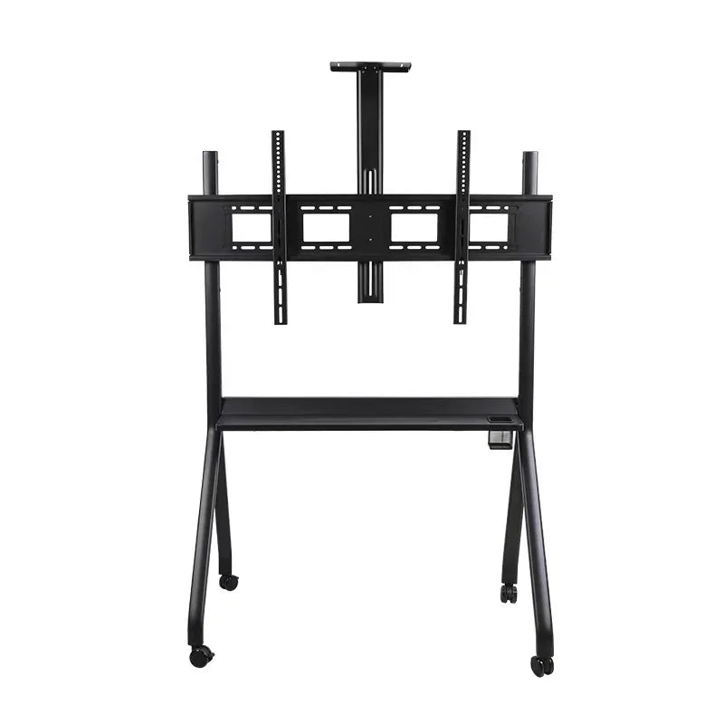 Suporte de Chão para TV 55-100" Máx.120kg com Rodas e Bandeja