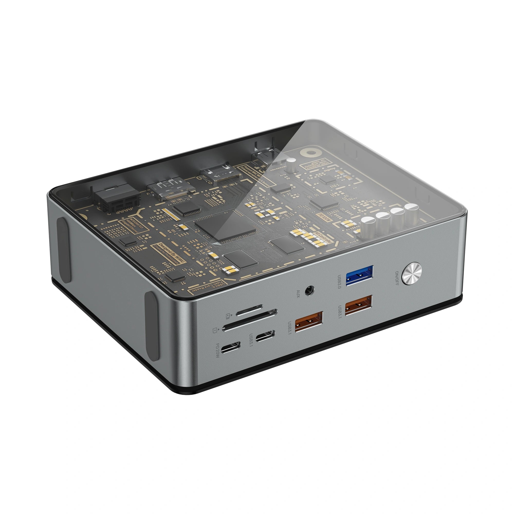 WiWU Matrix 16 in 1 Docking Station - Grey