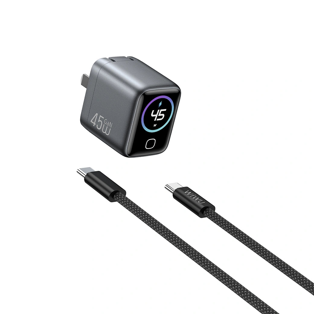 CHG500 Carregador Rápido USB-C 45W com Ecrã Inteligente