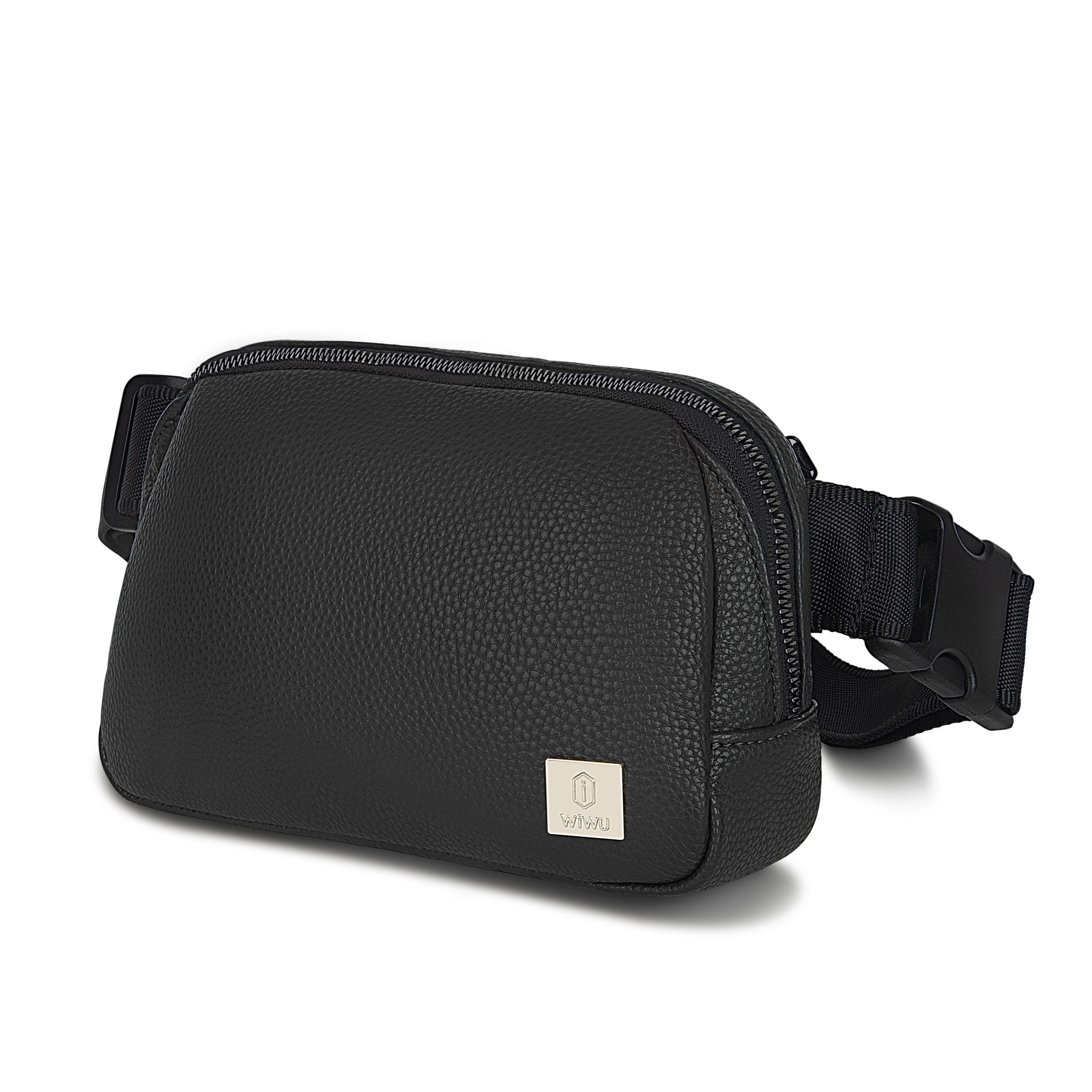 WiWU Lulu Crossbody PU Leather Bag Black