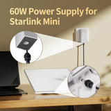 Starlink Mini AC para DC Substituição de Fonte de Alimentação 60W 30V 2A