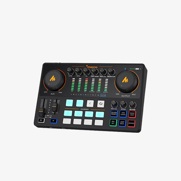 MAONO Audio Interface, MaonoCaster 10-Channel Podcast Mixer -AME2