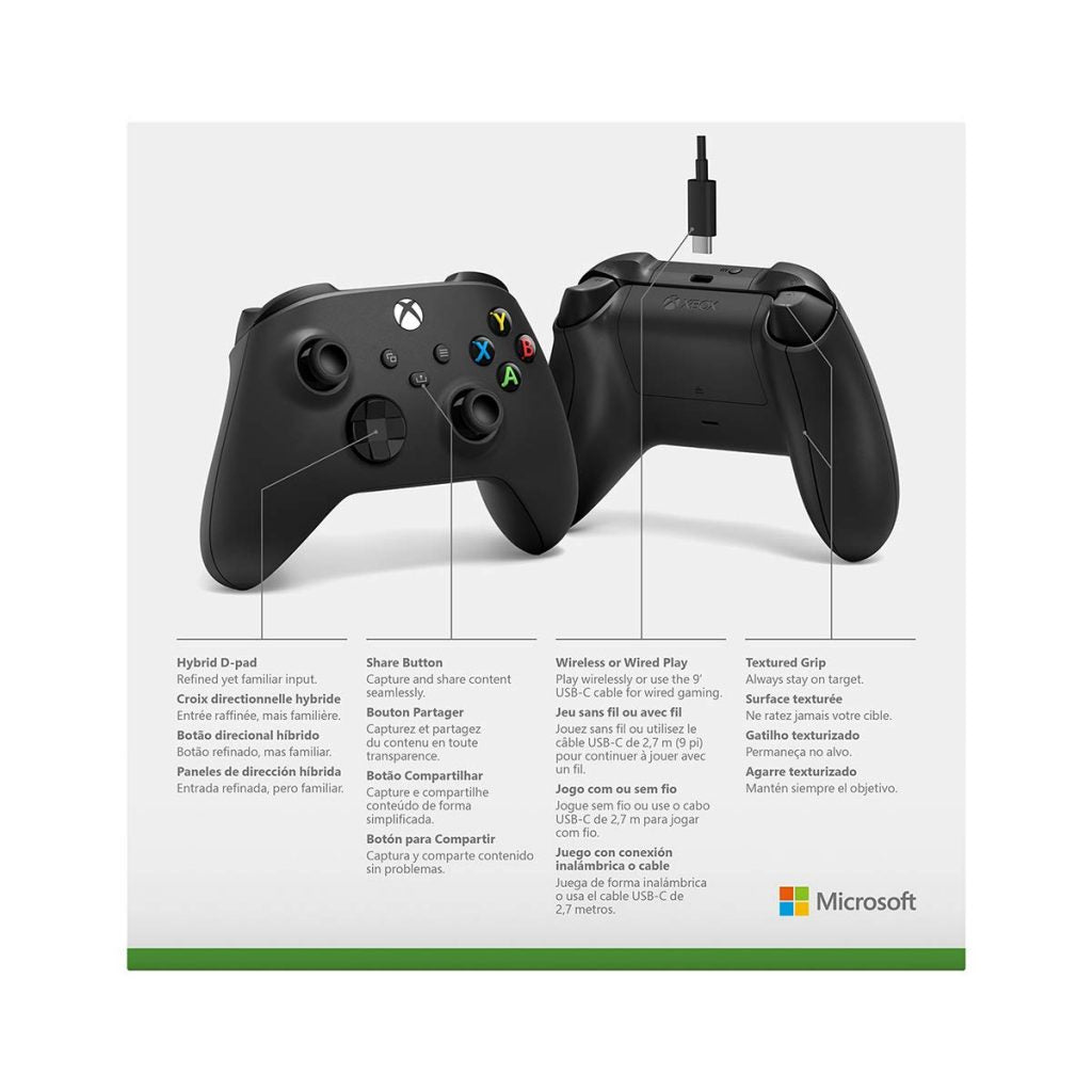 Microsoft Xbox Wireless Controller – Carbon Black