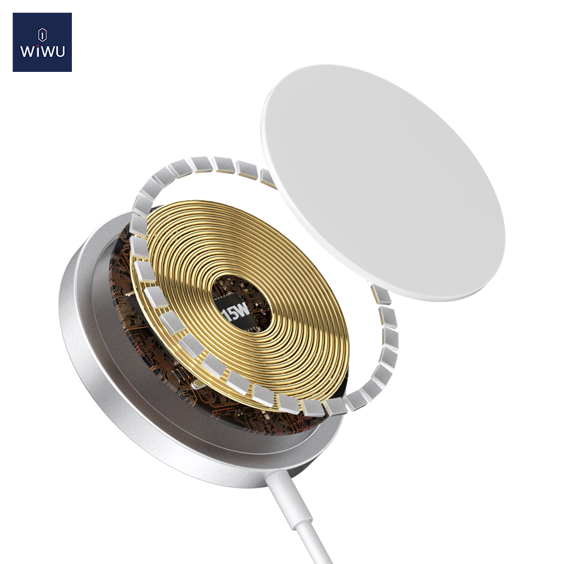WiWU MagSafe Fast Charging Wireless Charger For Phone/Earphone