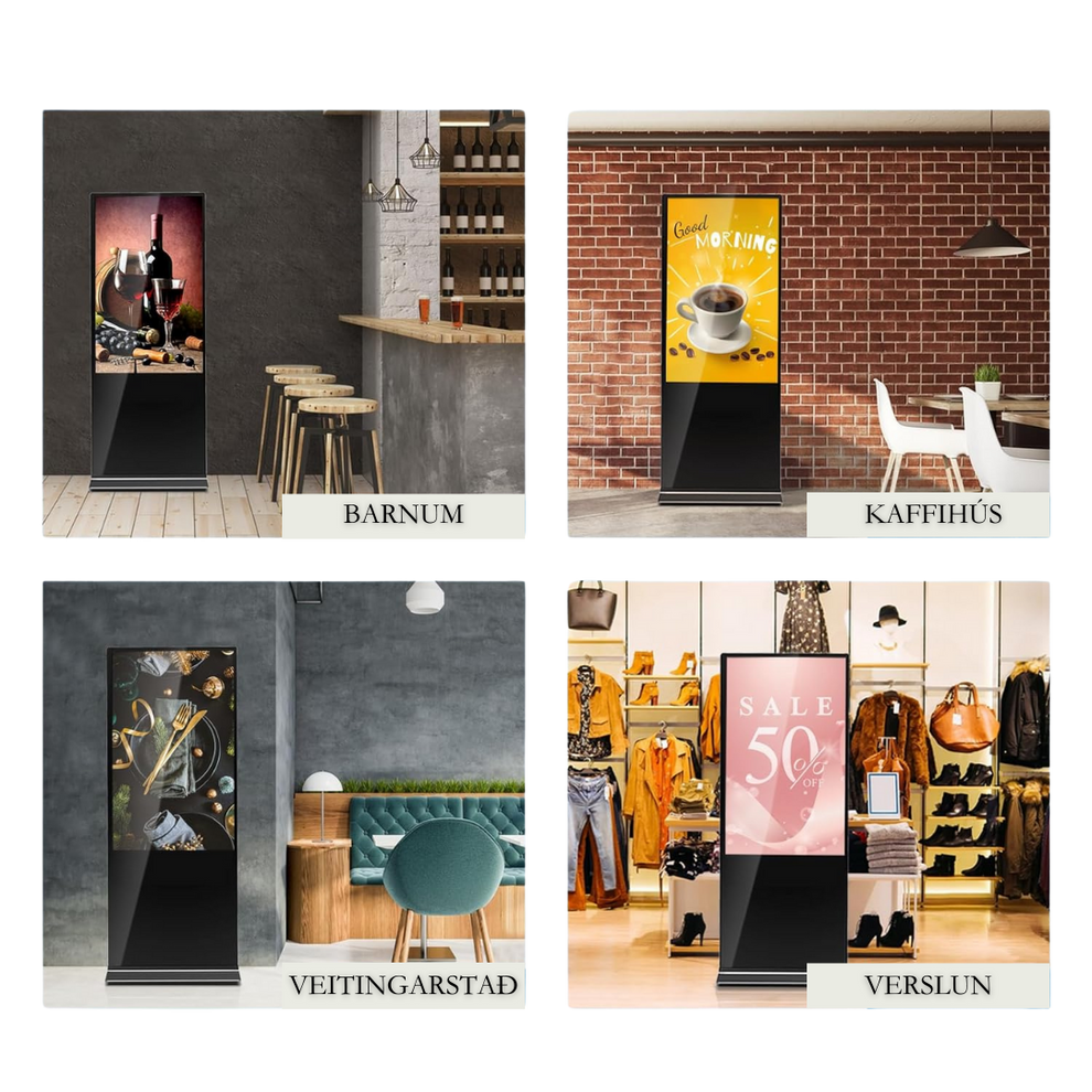 Digital Interativo Floor Stand Advertising Player Touch(43") 4GB+32GB