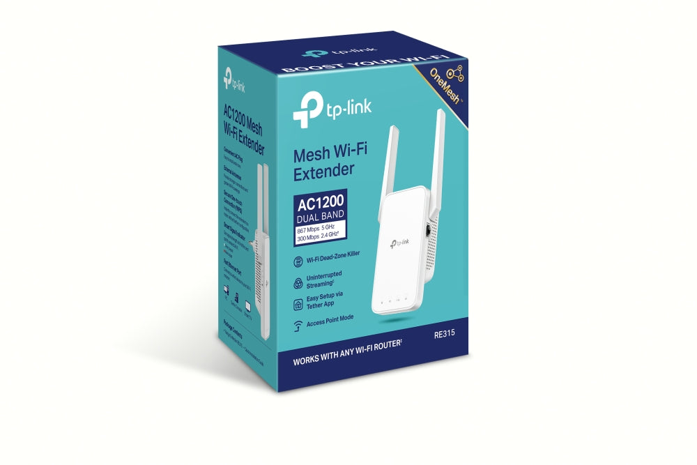 Extensor de alcance Wi-Fi de malha AC1200-RE315