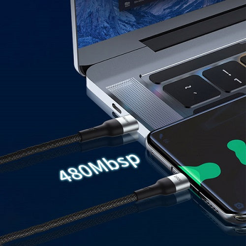 WIWU F15 100W CYCLONE PD FAST CHARGING DATA CABLE TYPE-C TO TYPE-C 1.5M