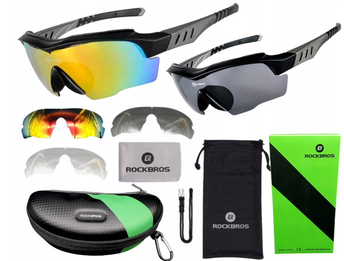 Óculos Polarizados Esportivos para Corrida - Leves e com Design Aerodinâmico ROCKBROS 10037