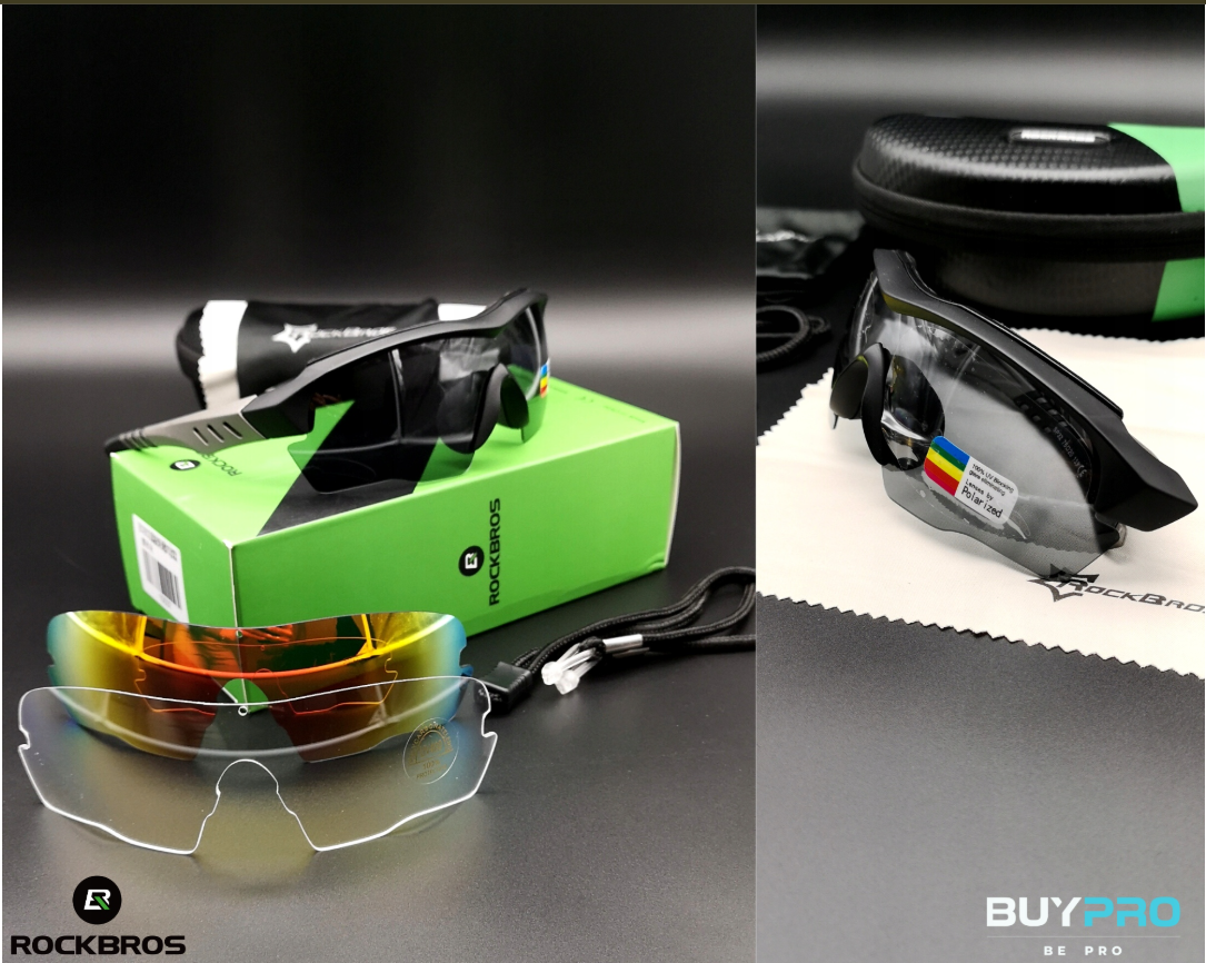 Óculos Polarizados Esportivos para Corrida - Leves e com Design Aerodinâmico ROCKBROS 10037