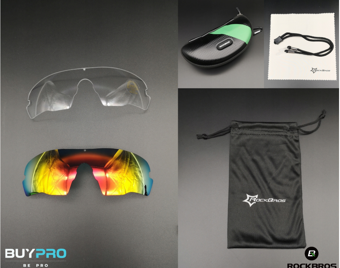 Óculos Polarizados Esportivos para Corrida - Leves e com Design Aerodinâmico ROCKBROS 10037