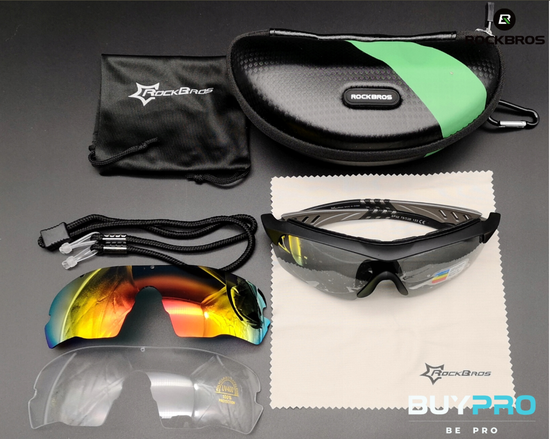 Óculos Polarizados Esportivos para Corrida - Leves e com Design Aerodinâmico ROCKBROS 10037
