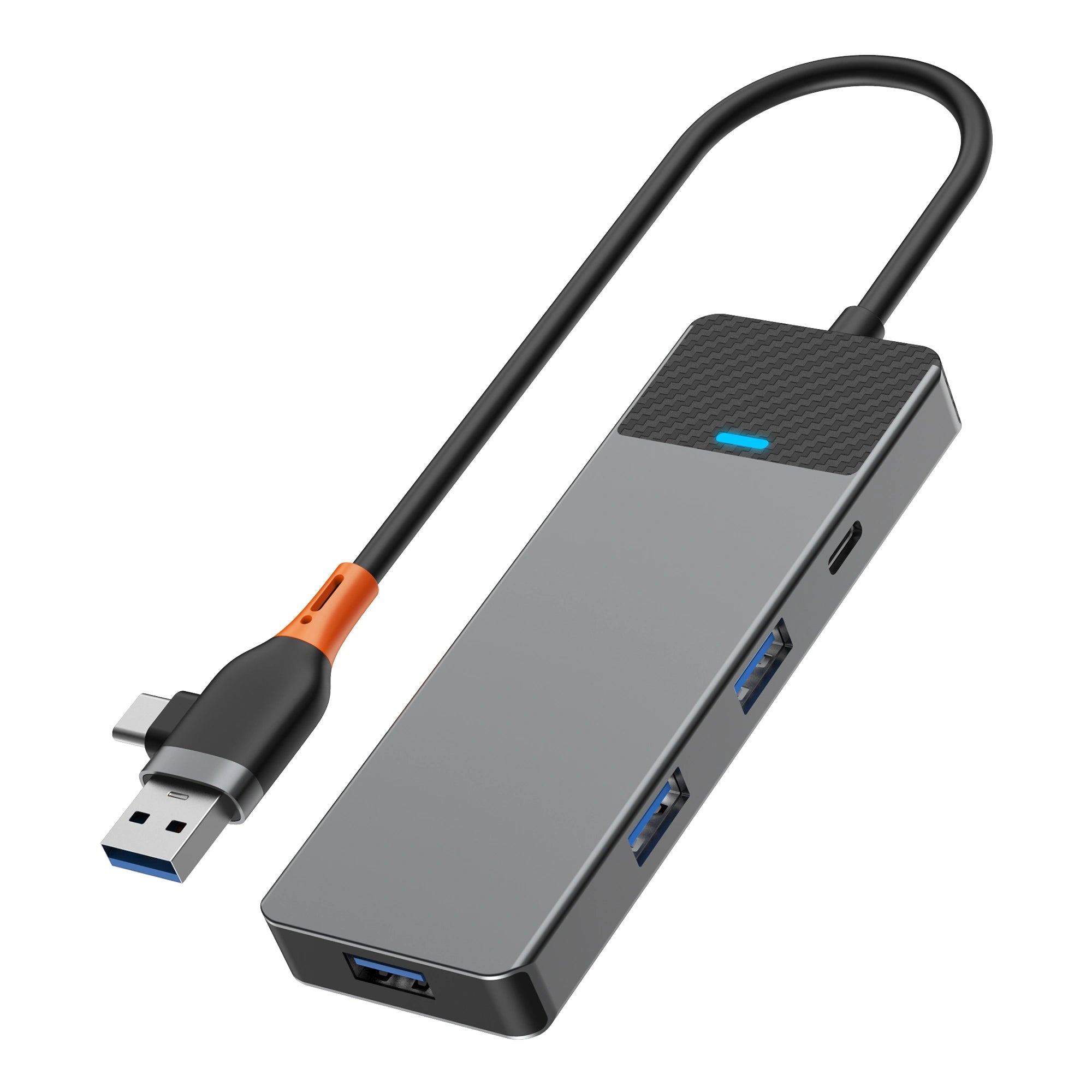 WIWU A431C Linker Series USB-A&amp;C Hub Adapter 4-in-1