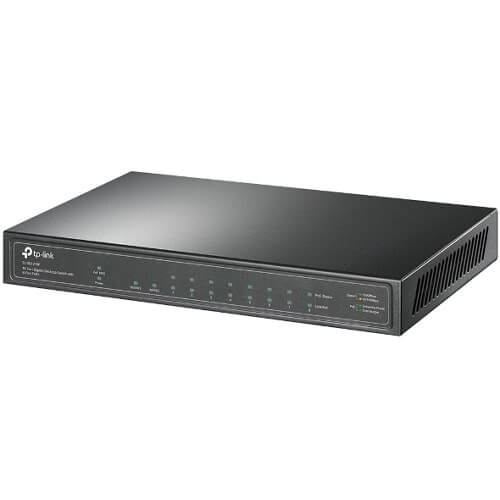 Switch with 8-Port PoE+ 10-Port Gigabit Desktop