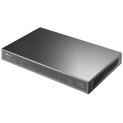 Switch with 8-Port PoE+ 10-Port Gigabit Desktop