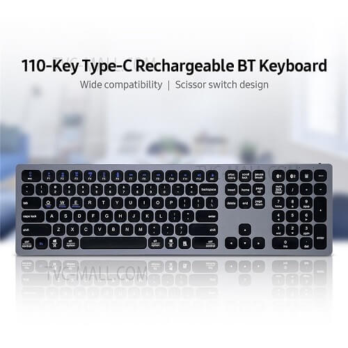 Teclado Sem Fio WiWU com 110 Teclas para Laptop