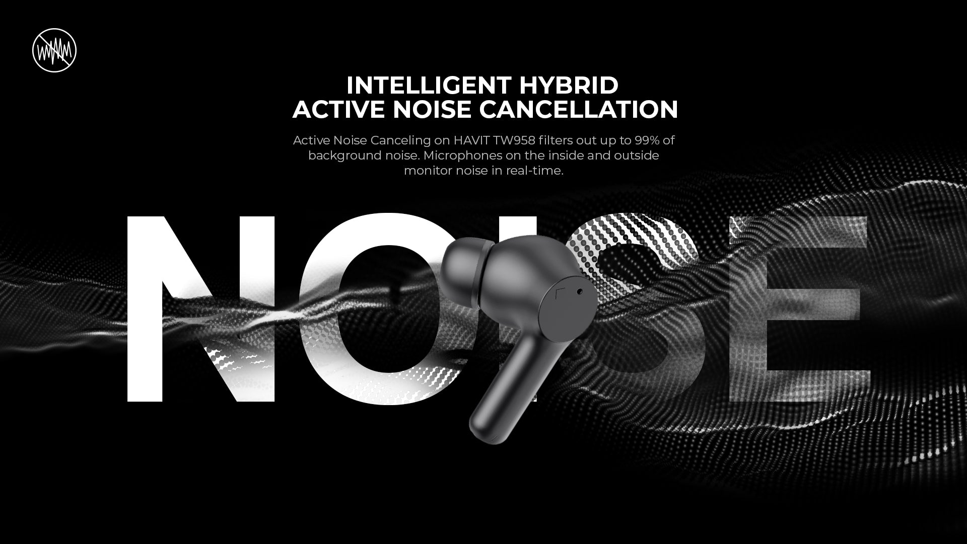 HAVIT TW958 PRO ANC Noise Cancelling Earbuds
