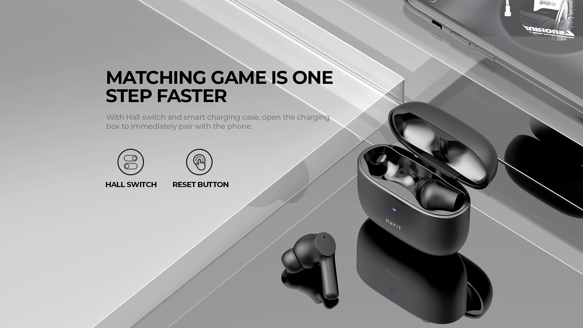 HAVIT TW958 PRO ANC Noise Cancelling Earbuds