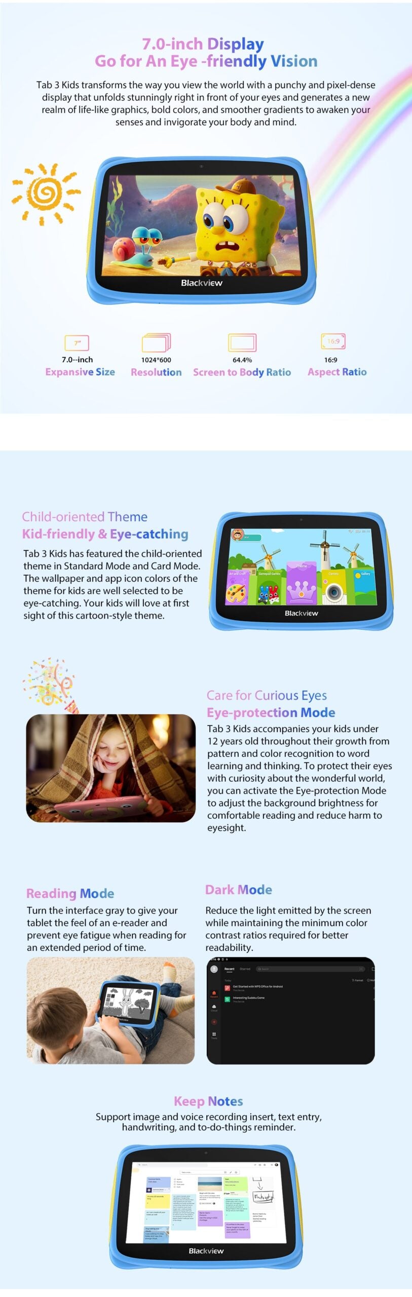 Blackview Tab 3 Kids 7" 2+32GB Children Edition
