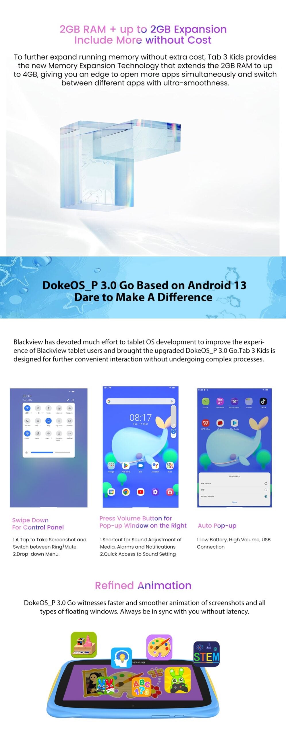 Blackview Tab 3 Kids 7" 2+32GB Children Edition