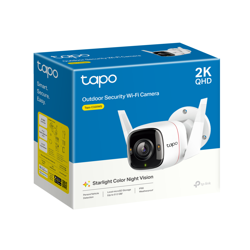 Câmara de Segurança Wi-Fi Exterior TP-Link Tapo C320WS