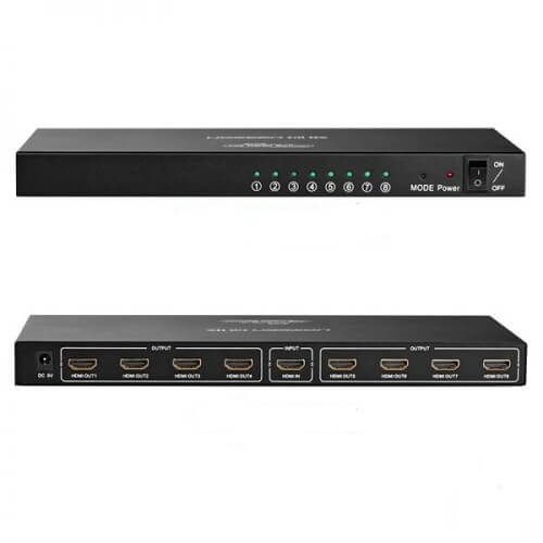 Ugreen 40203EU Amplificador Splitter 1 em 8 saída 1080p HDMI FULL HD
