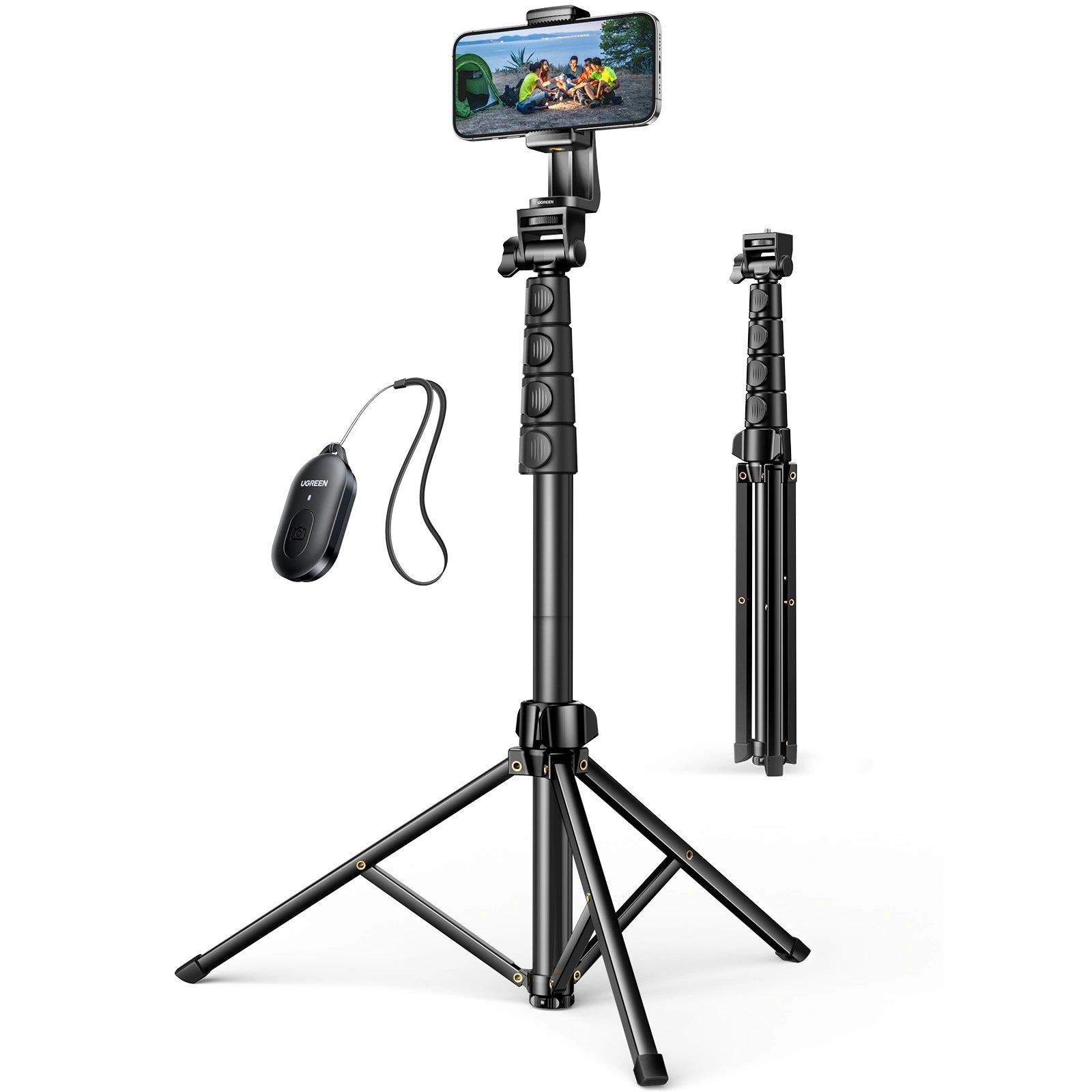 UGREEN 1.7 Meter Floor Tripod And Selfie Stick with Bluetooth Remote – LP680 – 15609