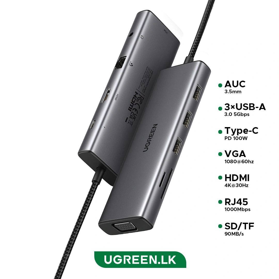 UGREEN 10 – in – 1 Type-C Hub – CM498 – 15601