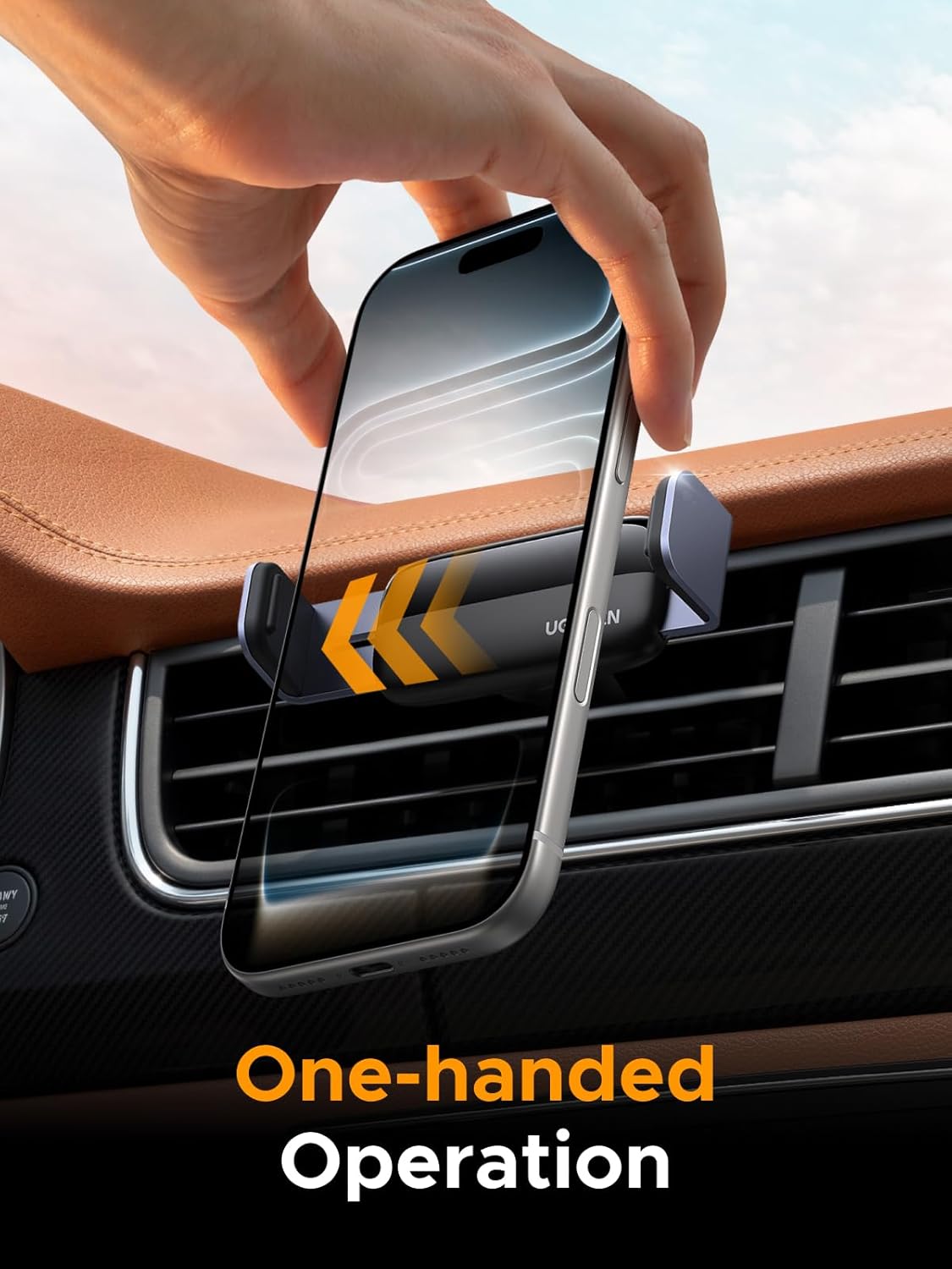 UGREEN 10422 Car Vent Phone Mount, Mini Air Vent Clip Phone Holder with 360° Rotation 10422