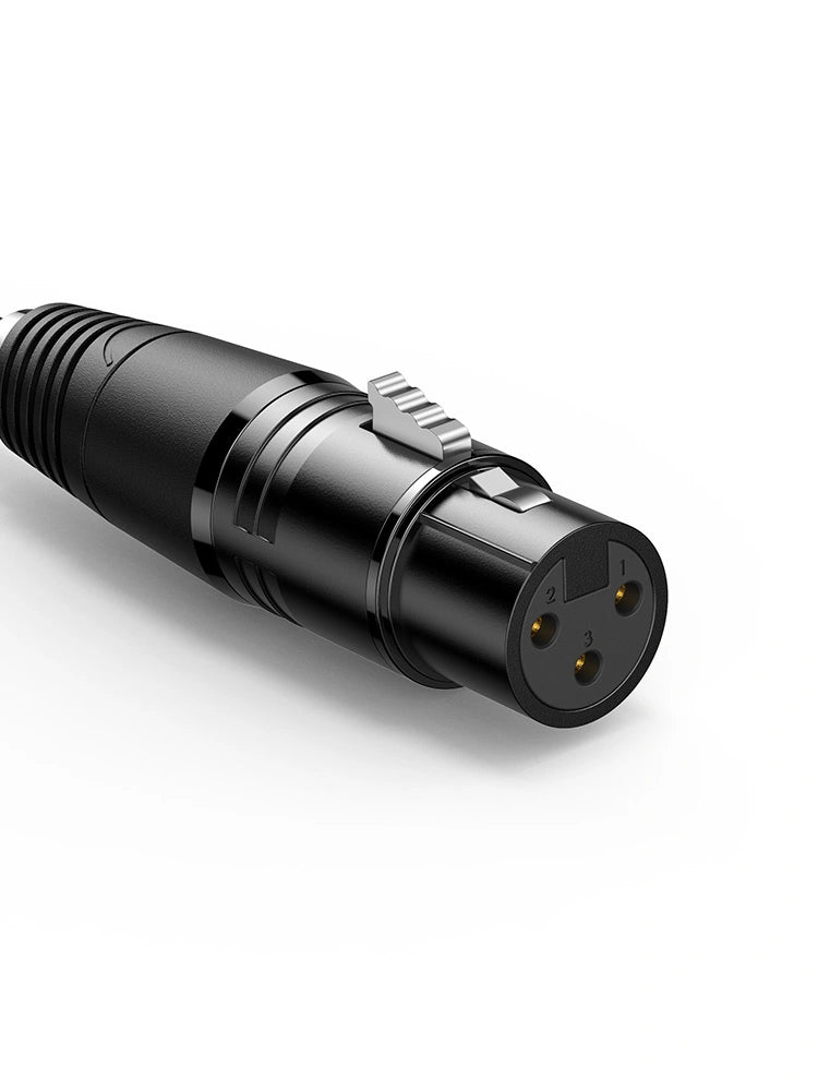 Cabo de Áudio AV UGREEN de 2 metros, 6,35 mm para XLR Fêmea (Preto) – AV131 – 20719
