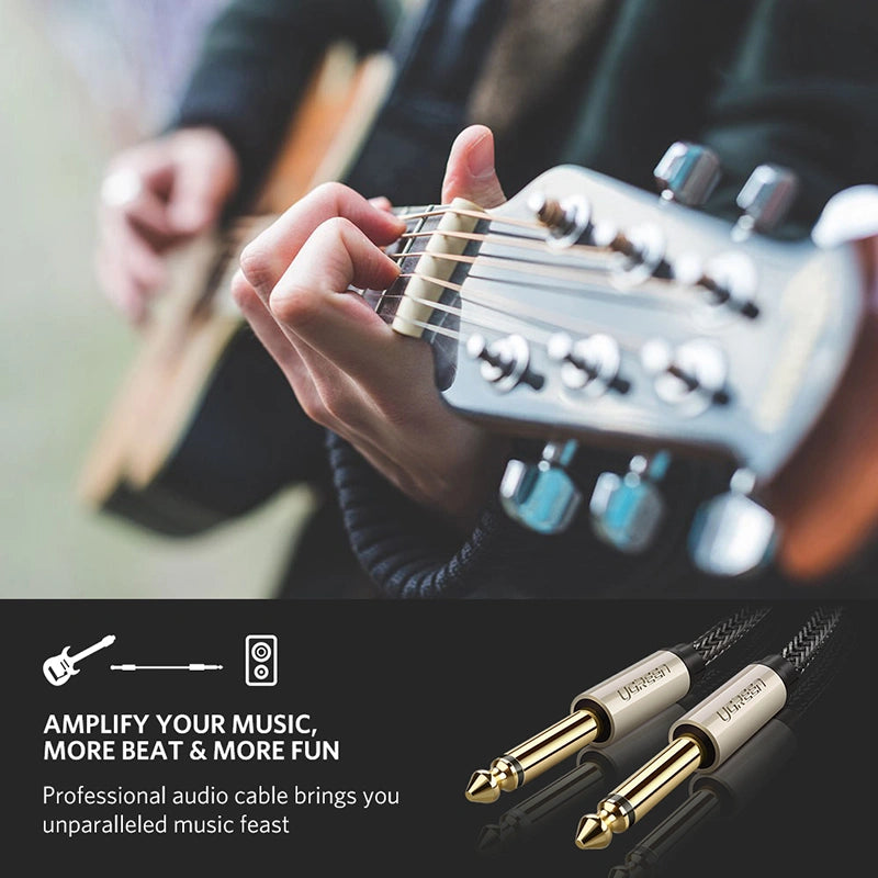 UGREEN 3 Meter 6.5mm Male to Male Audio Cable (Gray) – AV128 – 10639