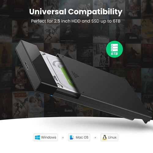 UNGREEN HARD DRIVE BOX 2.5 INCH