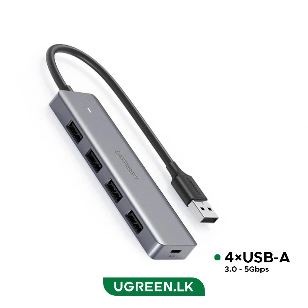 UGREEN 4-Port USB3.0 5Gbps Hub with Type-C Power Port – CM219 – 50985