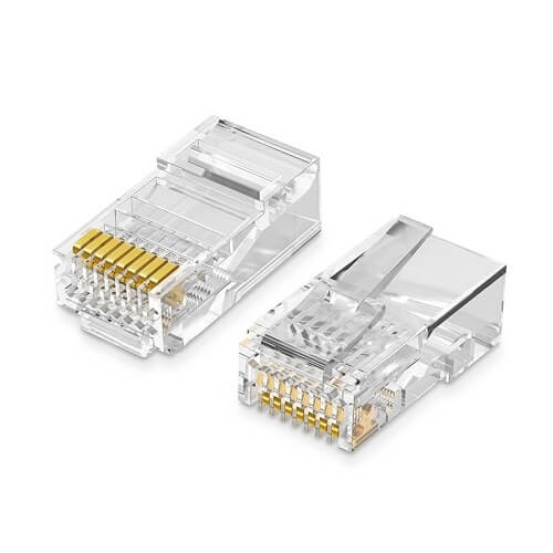 UGREEN Conector RJ45 Cat6 - Pacote com 100 Unidades