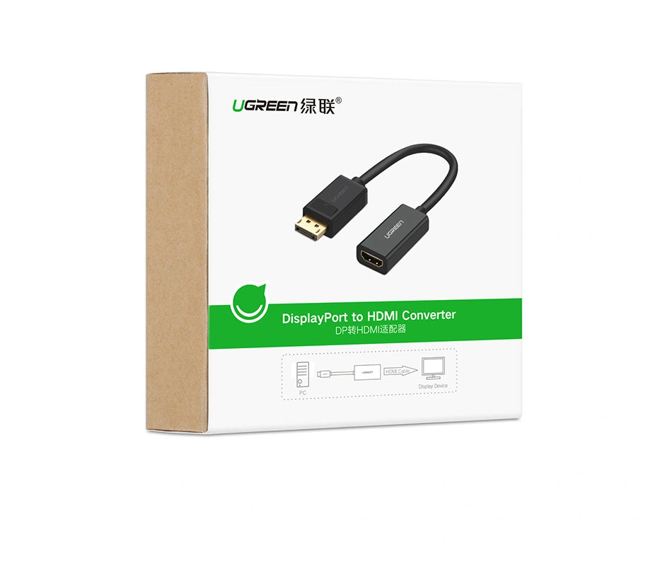 UGREEN Display Port to HDMI Female Converter 1080P – MM137 – 40362