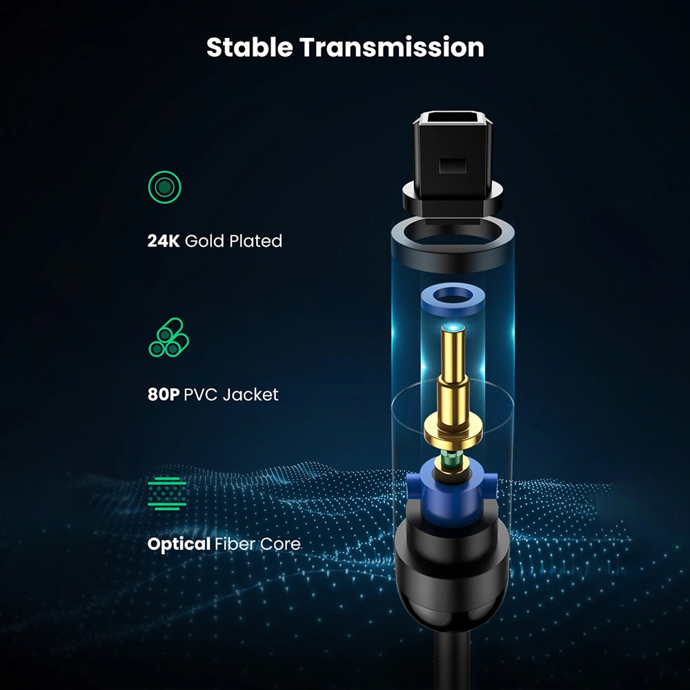 UGREEN 3 Meter Toslink Optical Audio Cable
