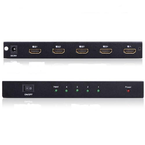 Ugreen 40202EU Amplificador Splitter 1 em 4 saída 1080p HDMI FULL HD
