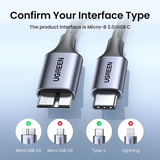 Ugreen Cabo USB Tipo C - micro USB Tipo B