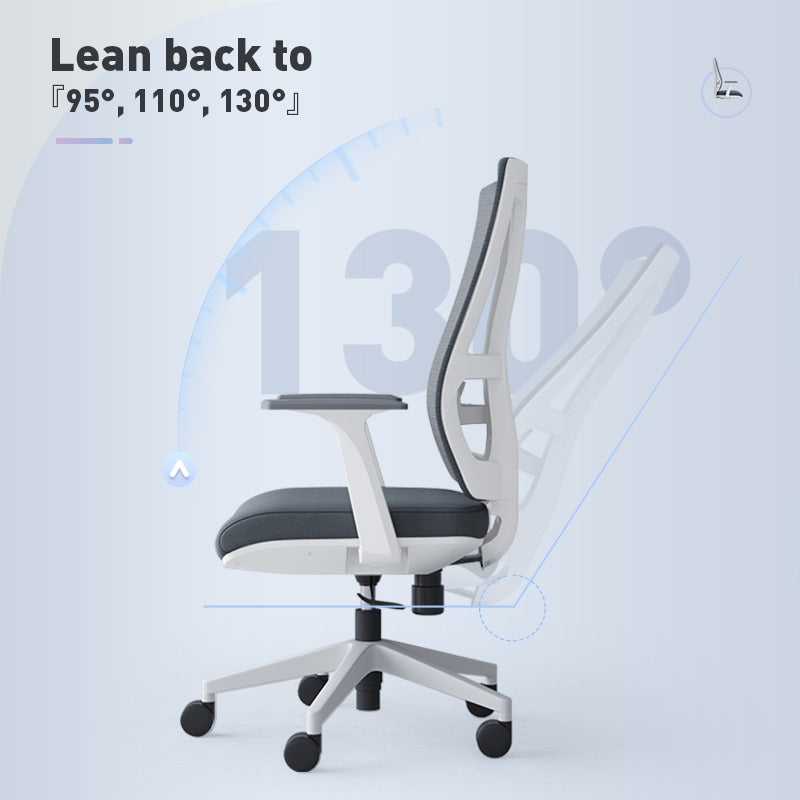 MID BACK OFFICE CHAIR A16-M WHITE