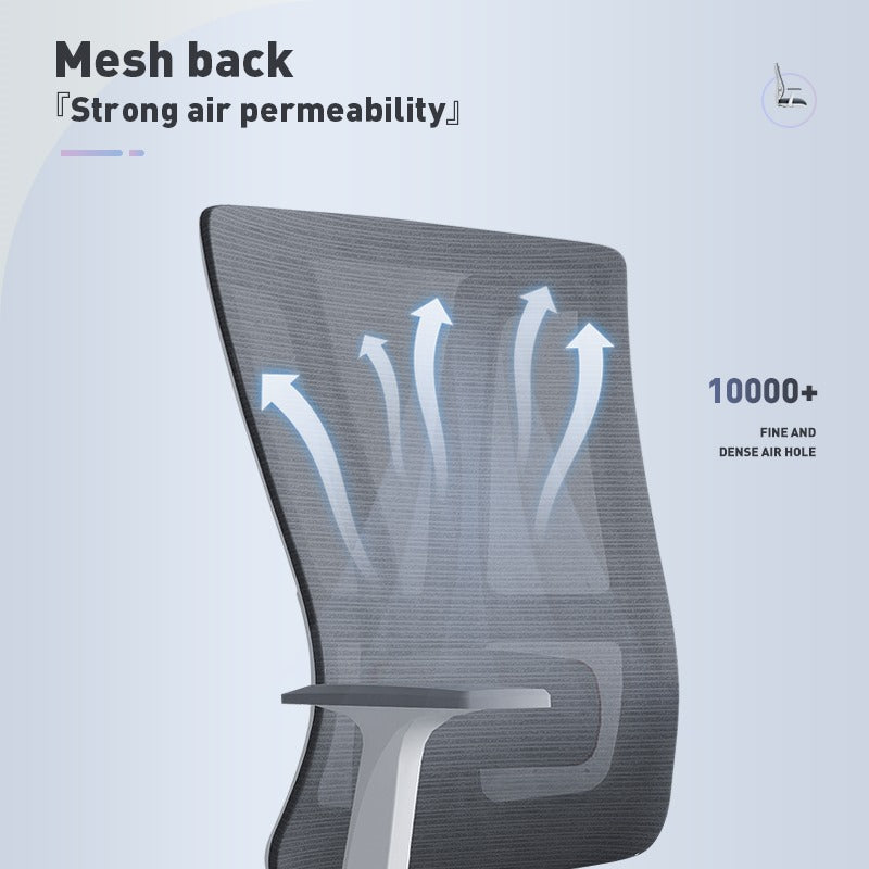 MID BACK OFFICE CHAIR A16-M WHITE
