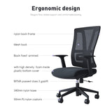 MID BACK OFFICE CHAIR A16-M BLACK