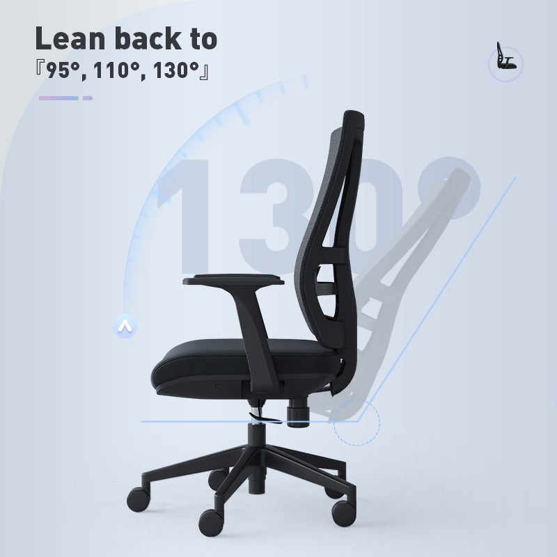 MID BACK OFFICE CHAIR A16-M BLACK