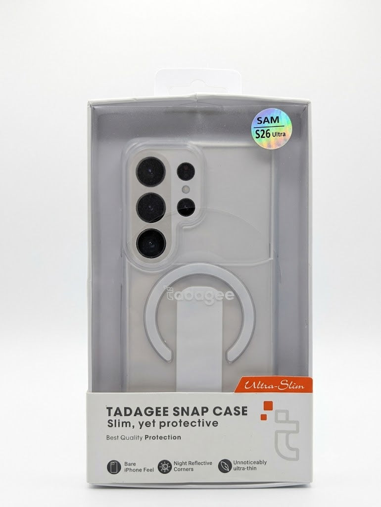 Capa TADAGEE Snap Case Ultra-Slim MagSafe com Refletores Noturnos para Samsung Galaxy S26 Ultra