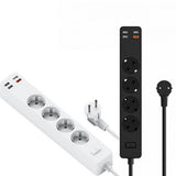 EXTENSAO wiwu POWER STRIP USB-C/ USB-A PRETA 1.6 DP 20W