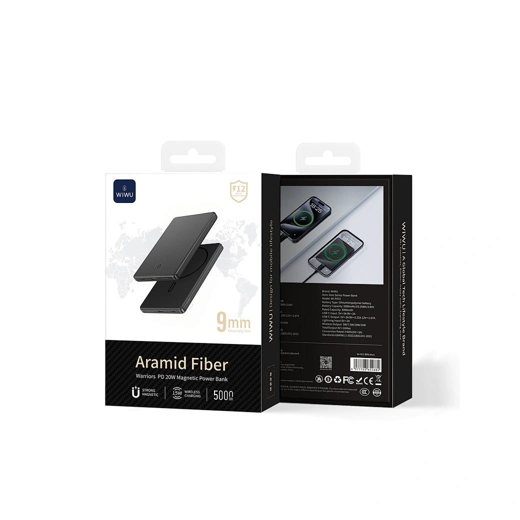 WiWU Warriors PD 20W Magnetic Power Bank Wi-P072 5000mAh