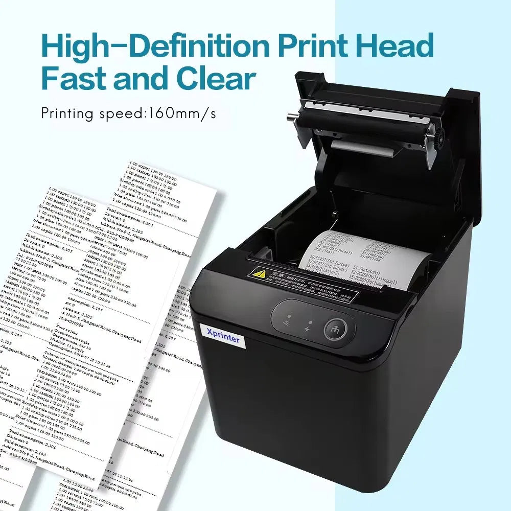 Xprinter XP-T80Q USB+LAN Receipt Printer 80mm