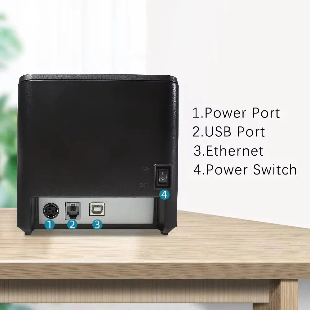 Xprinter XP-T80Q USB+LAN Receipt Printer 80mm