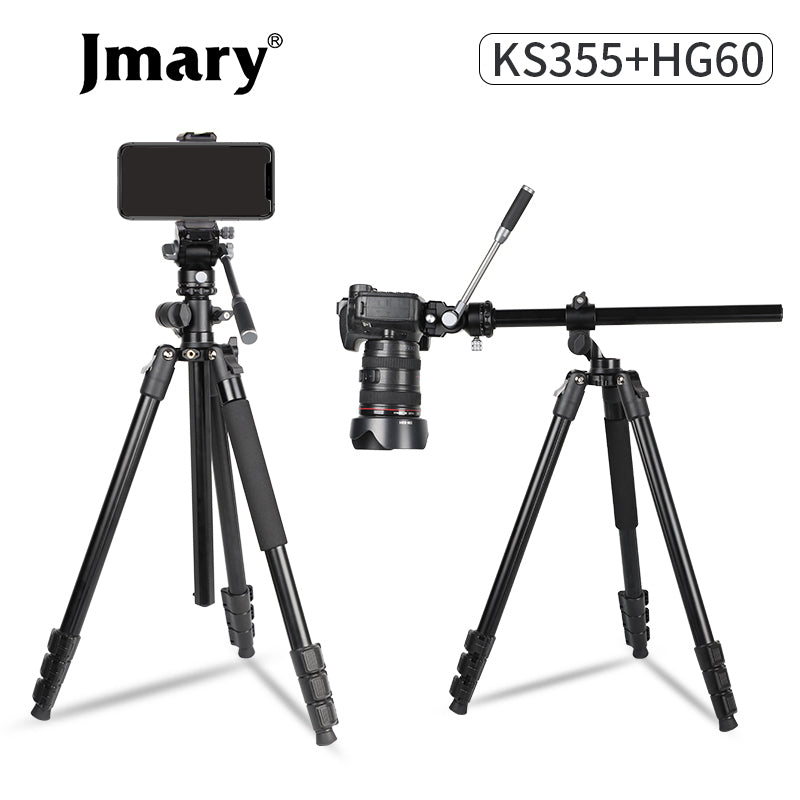 Monopé 2 em 1 e tripé Jmary KS355+HG60
