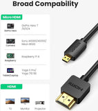 Ugreen HD127 micro HDMI - HDMI 2.0 4K 60Hz cable 1 m - black 30148