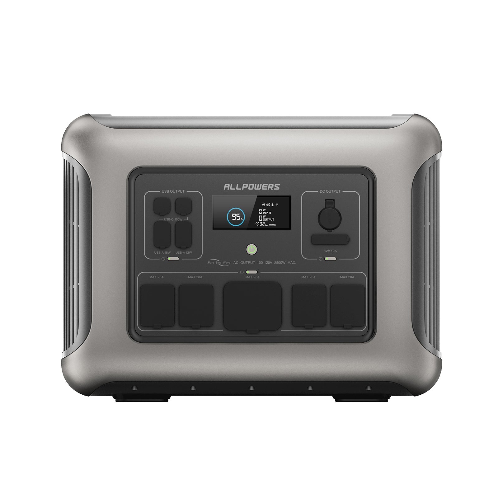 Estação de Energia Portátil ALLPOWERS R1500 – 1800W, 1152Wh