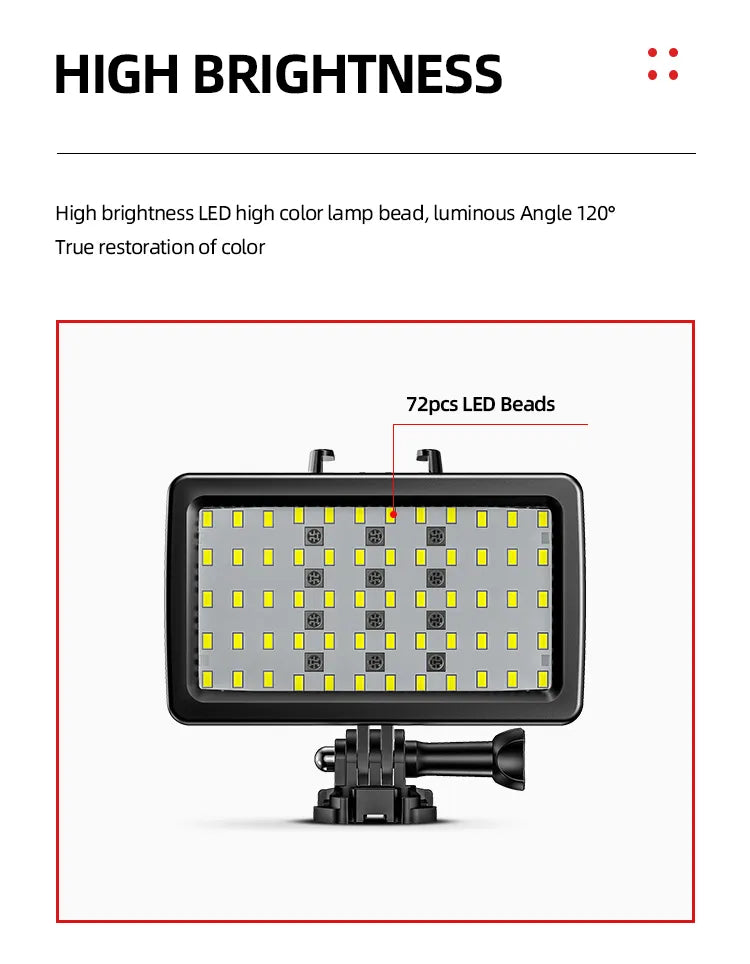 Jmary Waterproof RGB Video Fill Light